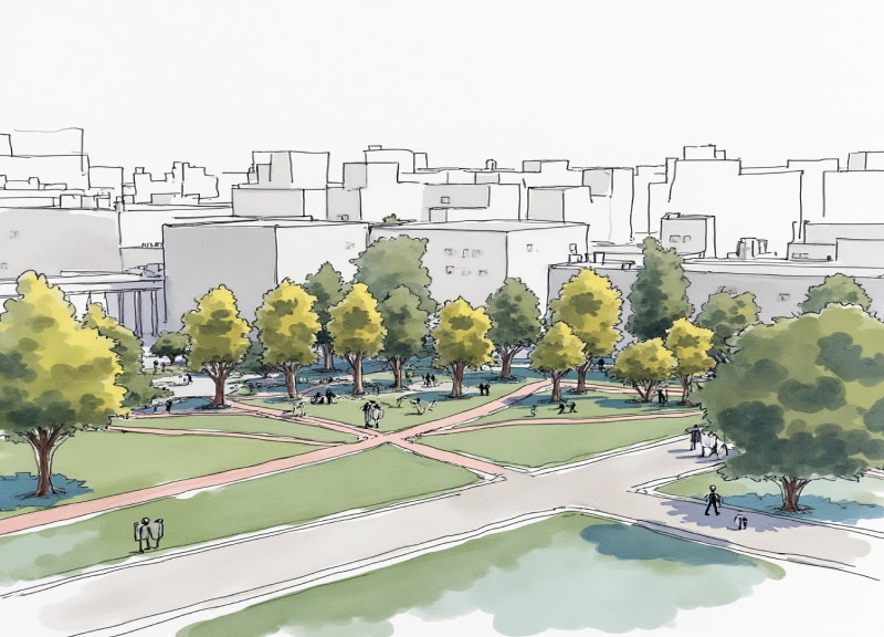 Charred Wooden Shingles and Natural Light in a Circular Urban Community Hub