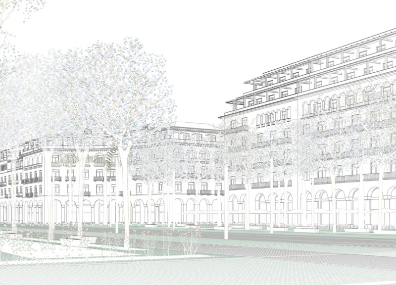 Limestone Facades and Green Spaces Transforming Urban Connectivity