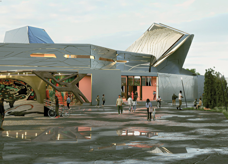 Fluid Spaces Crafted from Metal Panels and Glass Illuminate Emotional Experiences in a Cultural Institution