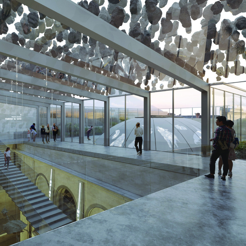 Suspended Meteorites and Glass Facades Enrich a Historic Natural History Experience