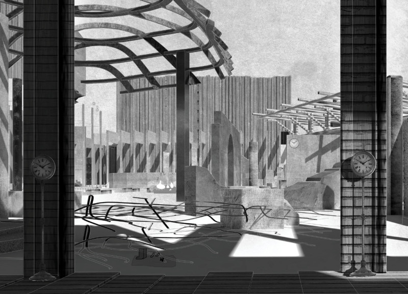 Exploring Temporal Integration Through Brick and Glass in a Multi-Purpose Community Space