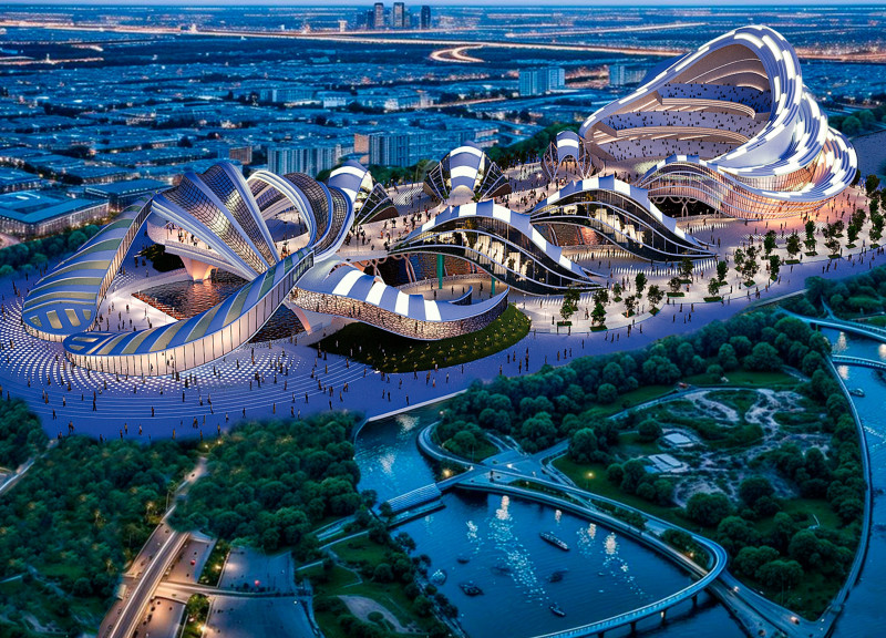 Charred Wooden Shingles and Recycled Materials Define a Multifunctional Community Hub