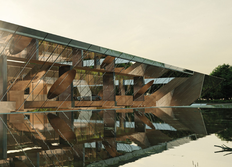 Reflective Surfaces and Sustainable Materials Enhance Underground Living Spaces