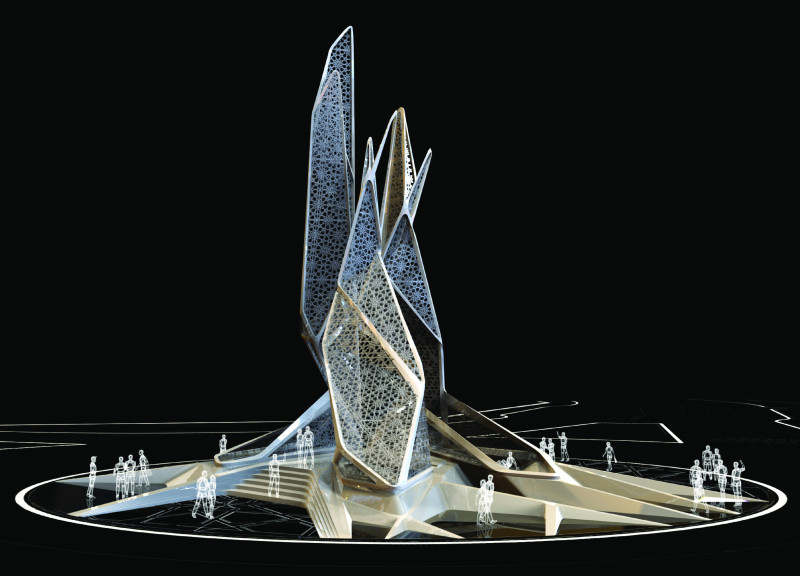 Perforated Facade of Geometric Patterns Integrated with Natural Ventilation in a Community Space