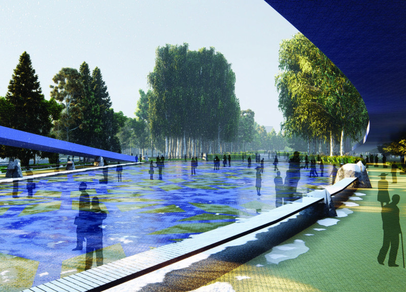 Recycled Steel and Low-Iron Glass Enhance Community Engagement in Urban Public Space