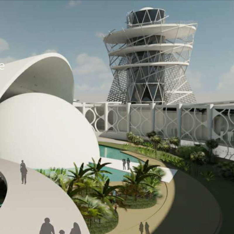 Fibonacci-Inspired Spiral Structure with Trombe Walls and Sustainable Materials in a Desert Ecosystem