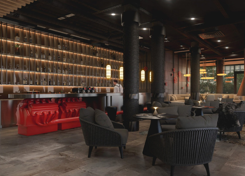 Wood Paneling and Natural Light Create a Nautical Experience at a Lakeside Hospitality Venue