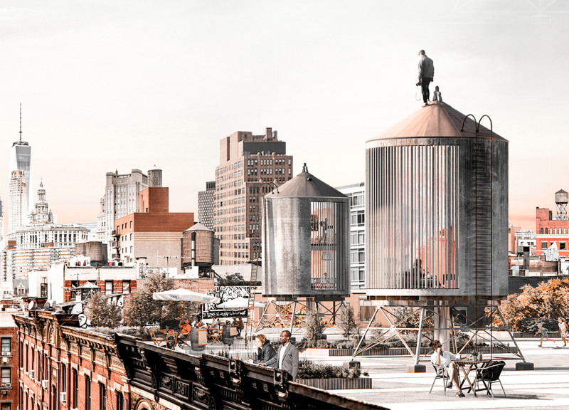 Cylindrical Community Space Featuring Glass Facades and Natural Wood Elements