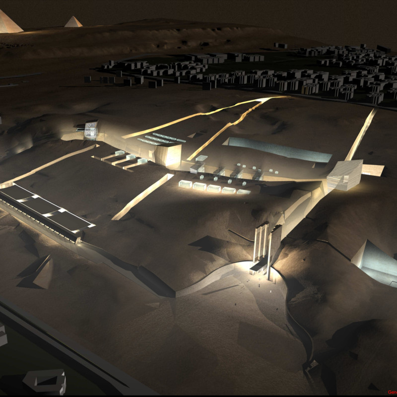 Limestone Facade with Transparent Glass Elements Enhancing Cultural Experience