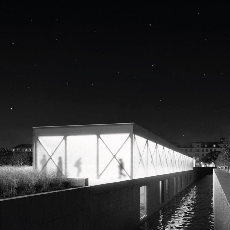 Charred Wooden Shingles and Transparent Facades in a Multifunctional Riverfront Community Hub