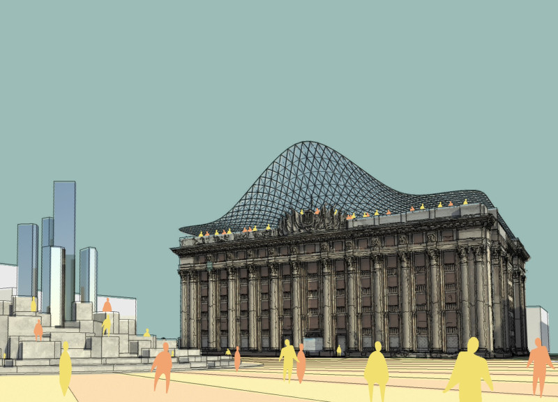 Charred Shingles and Glass Facades Creating a Multifunctional Community Space