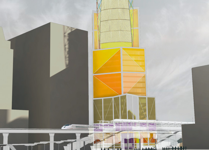 Translucent Glass Facade and Geometric Form Enhance Connectivity in Sustainable Fashion Center