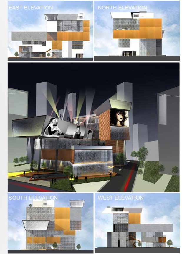 Dynamic Glass Facade Complemented by Thai Silk Elements in a Community-Focused Fashion Hub