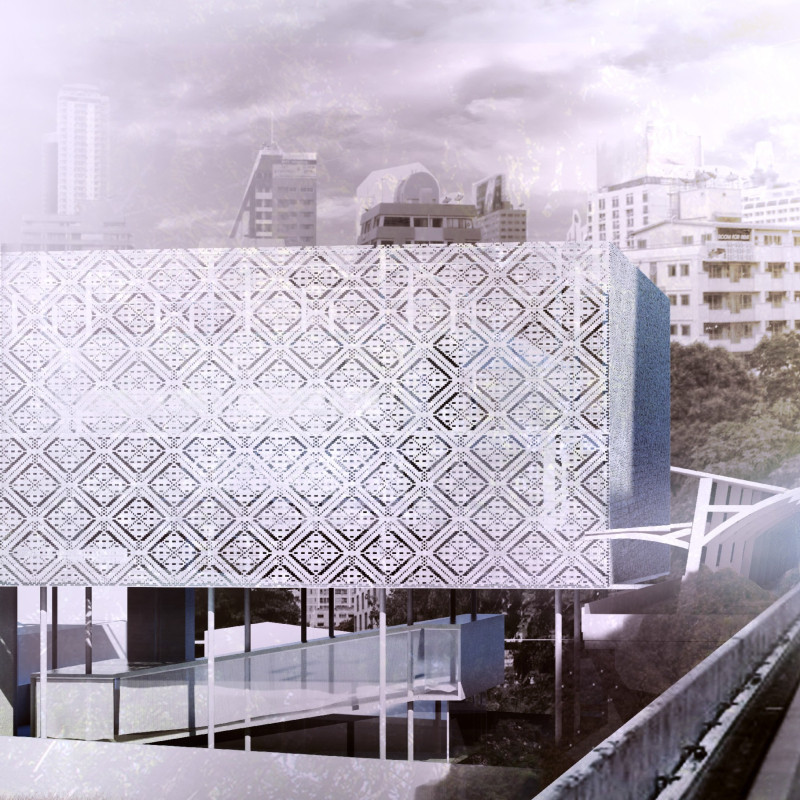 Ceramic Cladding Meets Vertical Greenery in a Community Hub