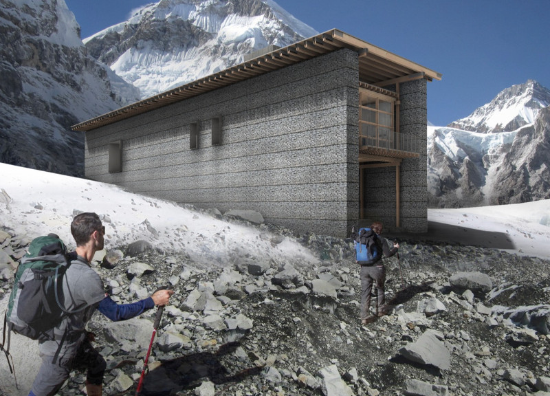 Local Stone and Timber Framing Create Sustainably Integrated Mountain Shelters