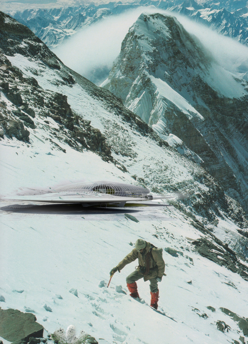 Carbon Fiber Mesh and Photovoltaic Integration in a Sustainable Cold Climate Shelter