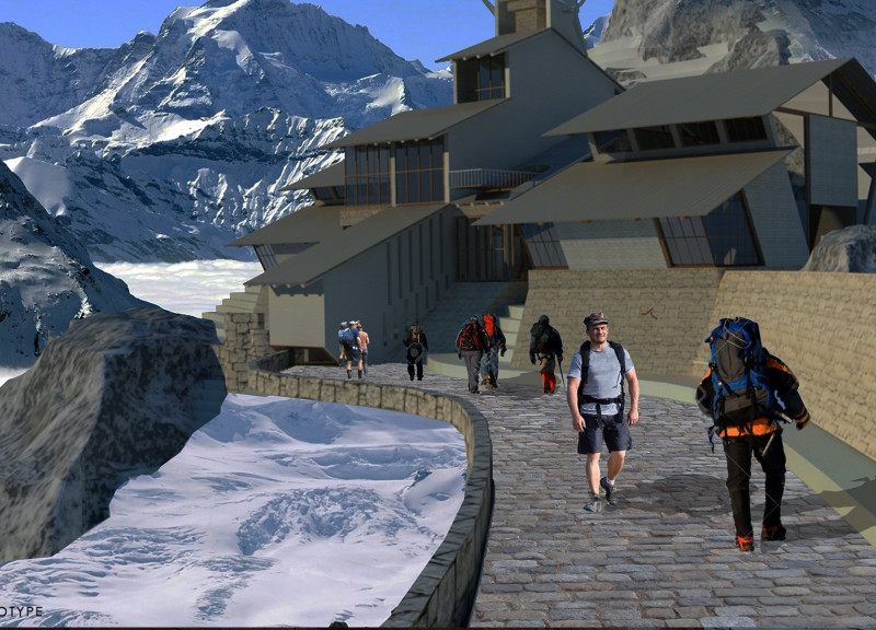 Sustainable Stone Foundation with Asymmetrical Form Embracing Fly-Ash Materials for Himalayan Shelters