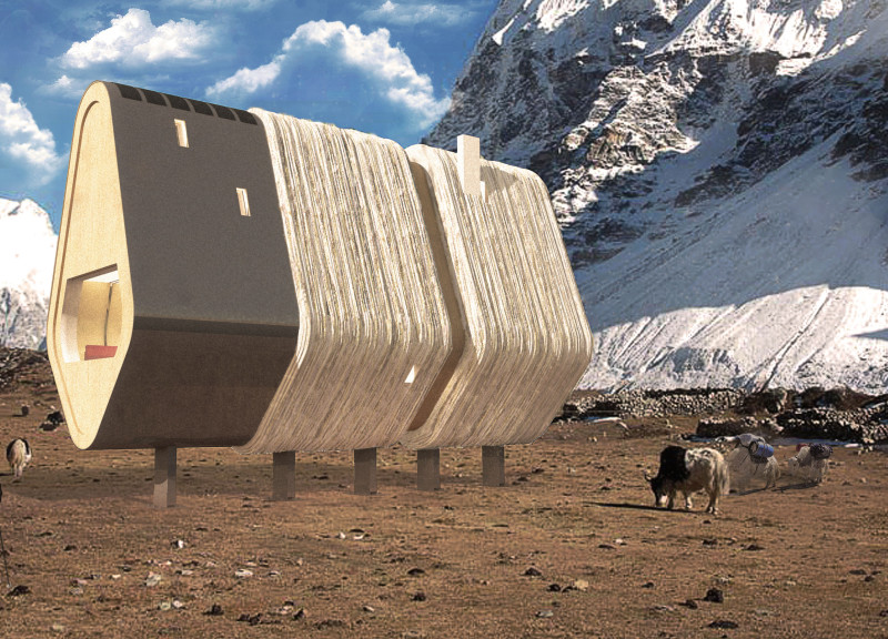 Charred Wooden Shingles and Engineered Wood Form a High-Altitude Retreat Designed for Sustainable Living