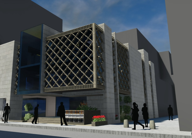 Charred Wooden Shingles and Transparency in a Multi-Use Community Hub