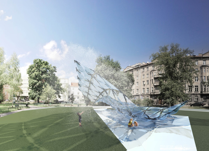 Misting Systems and Polycarbonate Canopies Enhancing Urban Air Quality