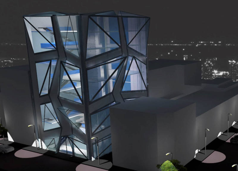 Geometric Glass Facade and Flexible Spaces in a Community-Centric Cultural Center