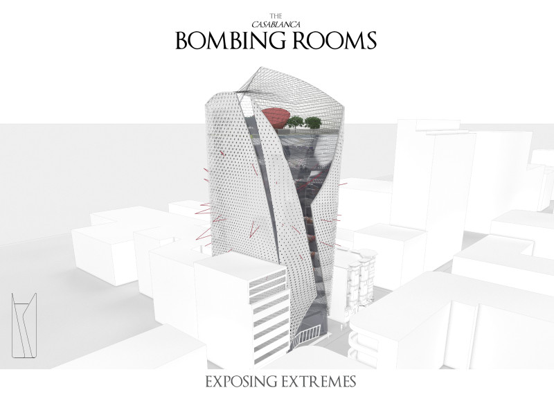 Perforated Metal Facade and Reinforced Concrete Structures Shaping a Cultural Reflection Space