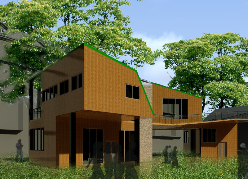 Charred Wooden Shingles and Natural Light in a Community-Focused Wellness Facility