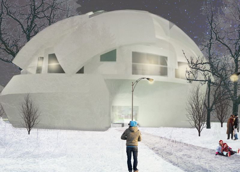 Charred Wooden Shingles and Natural Ventilation in a Community Health Facility