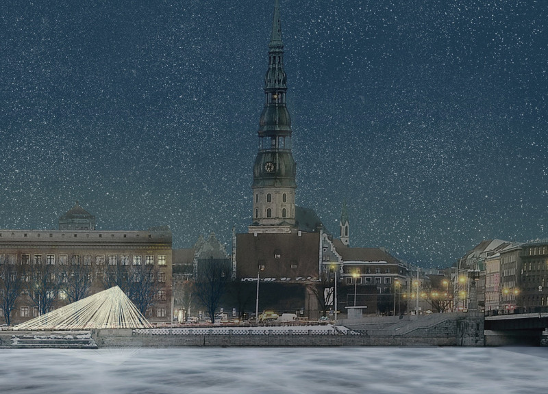 Angular Form with Polycarbonate Facades and Steel Cables Enhancing Community Gathering Spaces