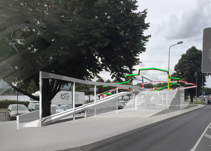 Curvilinear Walkway Featuring Sustainable Wood Elements Integrates with Landscape and Cultural Heritage