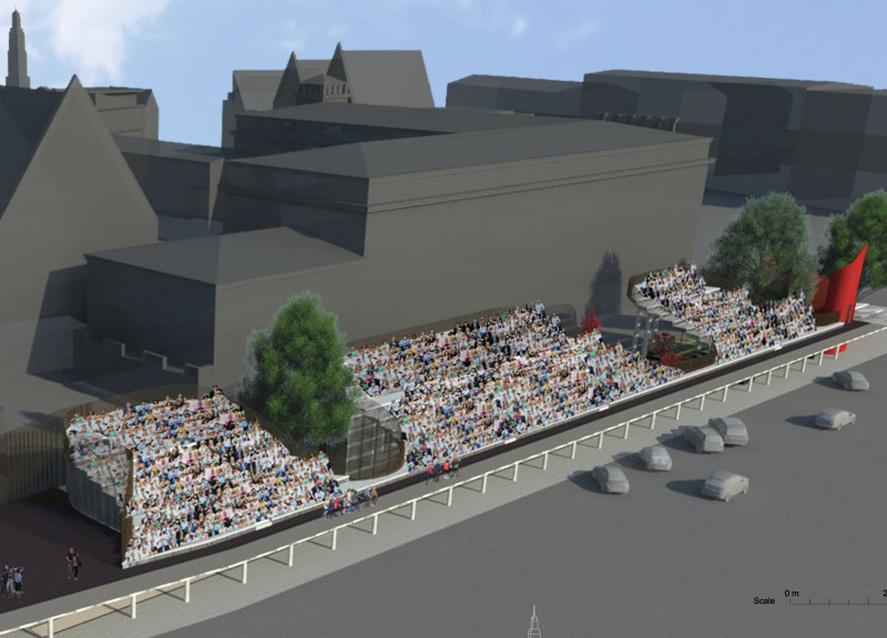 Charred Wood Shingles and Steel Facades Creating a Reflection of Unity in a Commemorative Memorial