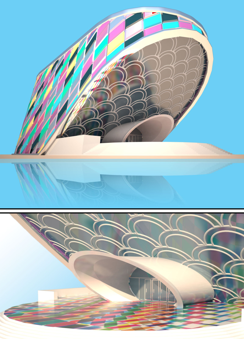 Translucent Roof and Mosaic Facade in a Community-Centric Cultural Laboratory