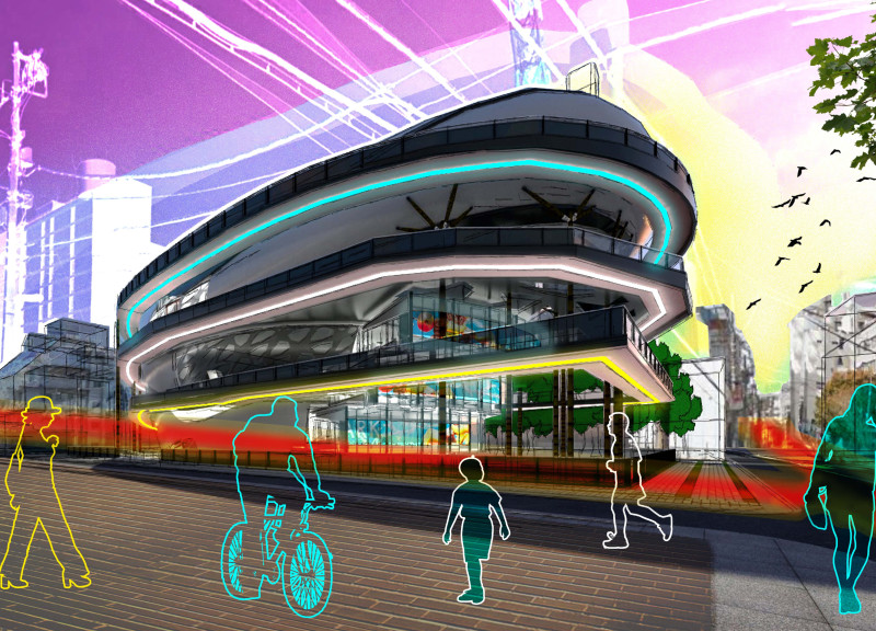 Charred Wooden Shingles and Glass Facades Define a Cultural Hub in Tokyo