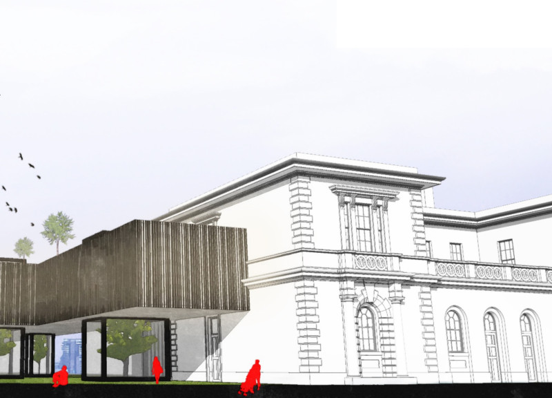 Dual-Skin Facade and Vertical Gardens Defining a Modern Internet Museum