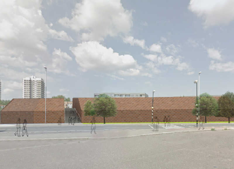 Charred Wooden Shingles and Brick Facade Enhance Educational Space in Historic Urban Context
