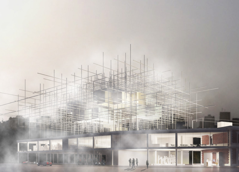 Translucent Glass Facades and Steel Framework Enhance Community Interaction in Urban Museum Design