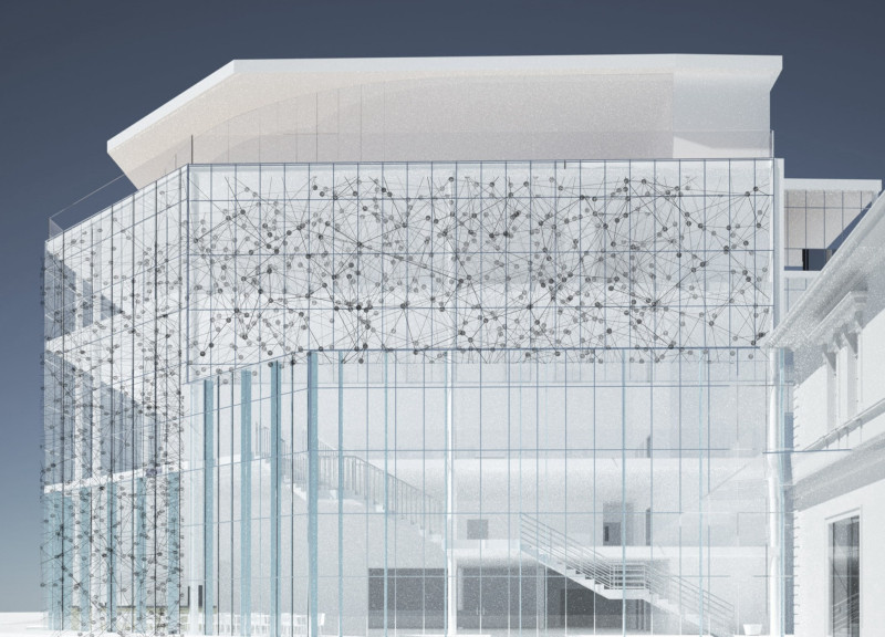 Perforated Glass Facade and Adaptable Spaces in a Community-Centric Educational Museum