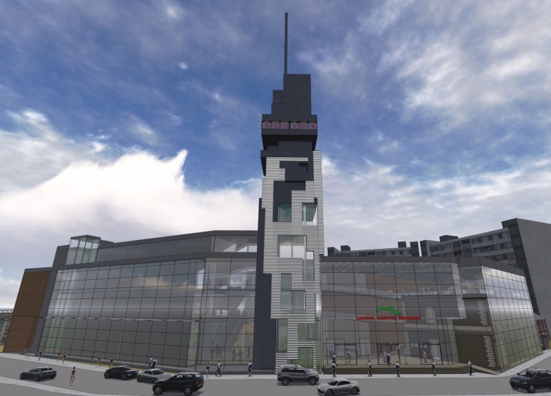 Translucent Glass Facades and Eco-Friendly Brickwork Inhabit a Central Urban Community Hub