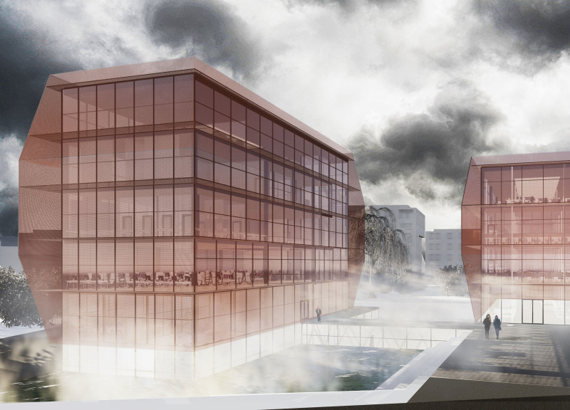 Rusted Metal Facades and Translucent Spaces in a Multifunctional Learning Hub