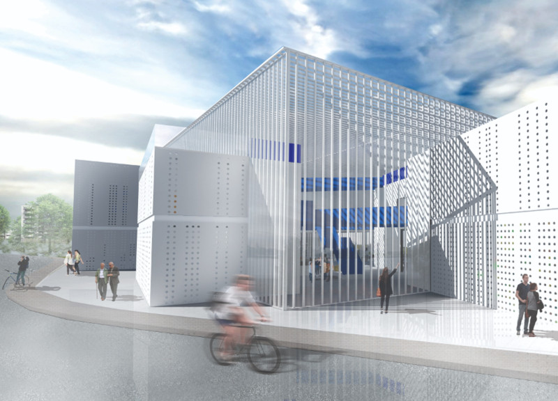 Perforated Metal Facade and Photovoltaic Integration in an Interactive Learning Environment