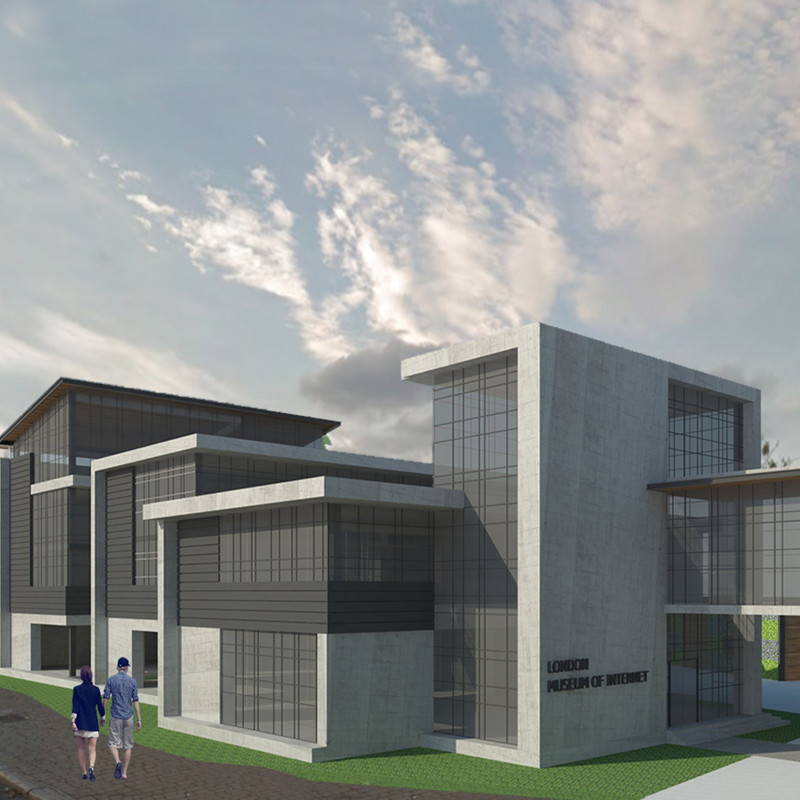 Charred Wooden Shingles and Glass Facades Create a Community-Centric Interactive Space