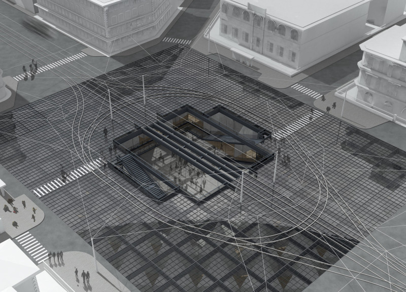 Dynamic Ground Plane and Concrete Integration Redefining Urban Gathering Spaces