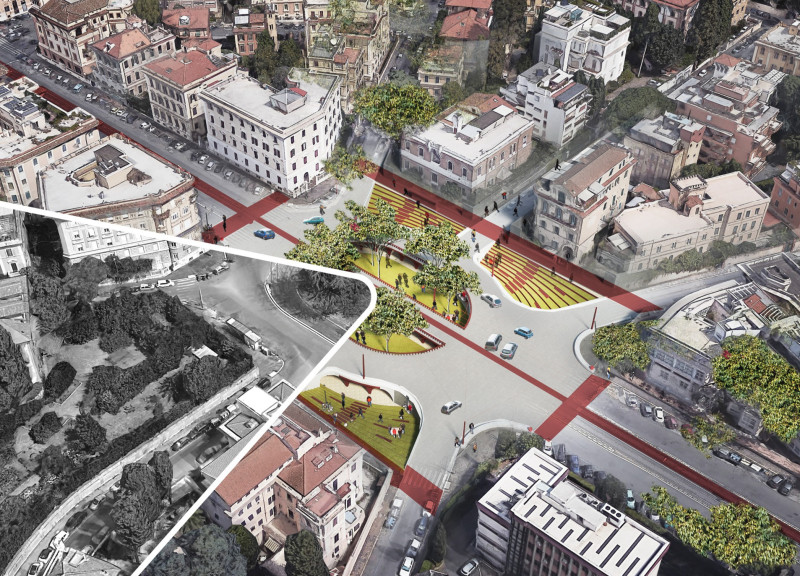 Sculpted Spaces in Roman Concrete with Engaging Community Pathways