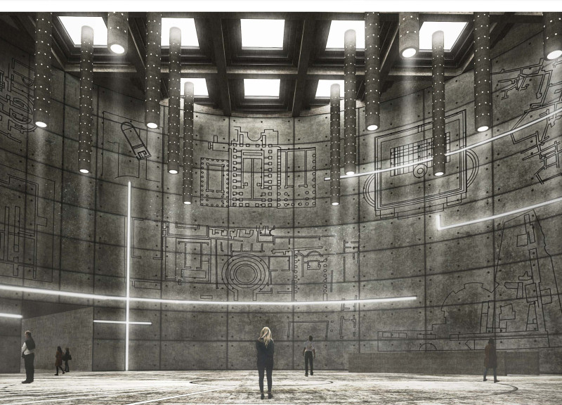 Circular Structure Featuring Reinforced Concrete and Transparent Elements for a Modern Archive