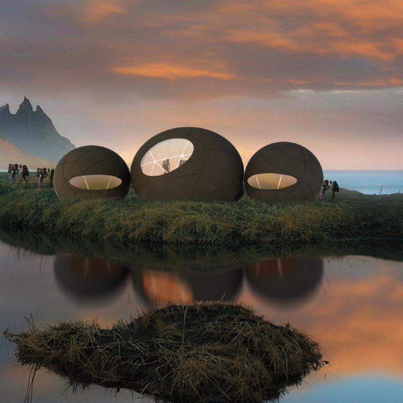 Ellipsoidal Modules Crafted from Composite Materials for Sustainable Arctic Living