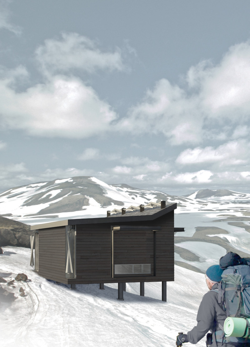 Cross-Laminated Timber Cabin Integrated with Renewable Energy Solutions for Trekkers