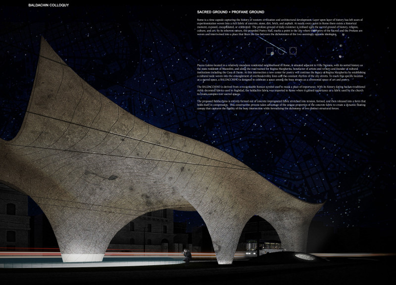 Fluid Concrete Canopy Embraces Natural Light and Community Interaction