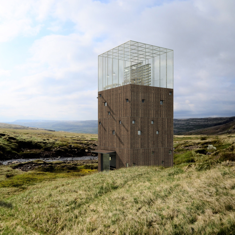 Charred Wood Shingles and Panoramic Glazing in a Flexible Community Hub