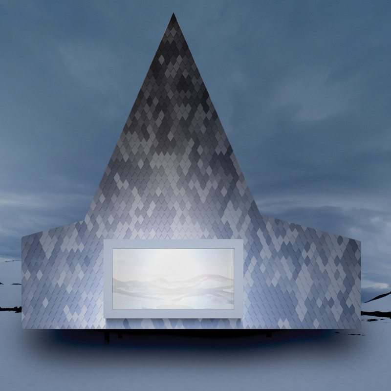 Charred Wooden Shingles and Laminated Timber Cabins Blending Shelter with Nature