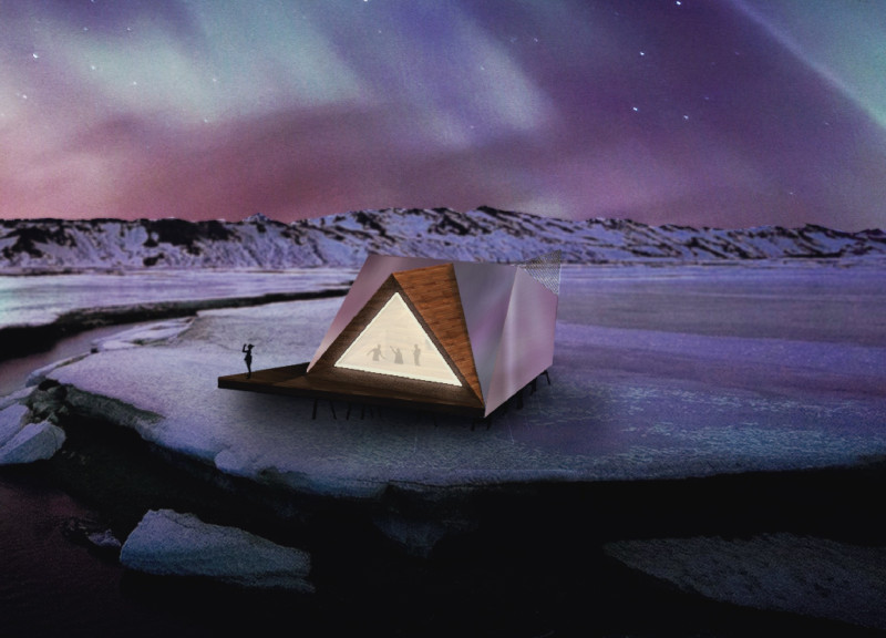 Kebony Clad Shelter Featuring Anodized Facade for Sustainable Trekking Experiences